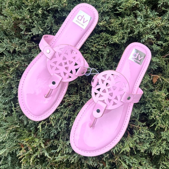 DV Dolce Vita Women's Gotie Sandals Size 9.5 Pink - Picture 3 of 13